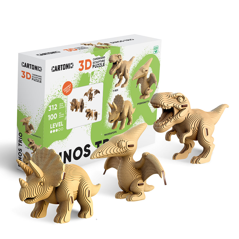 Cartonic DINOS TRIO 3D Puzzle