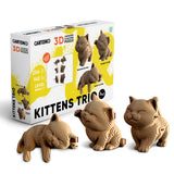 Cartonic KITTENS TRIO 3D Puzzle