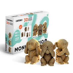 Cartonic MONKEYS TRIO 3D Puzzle