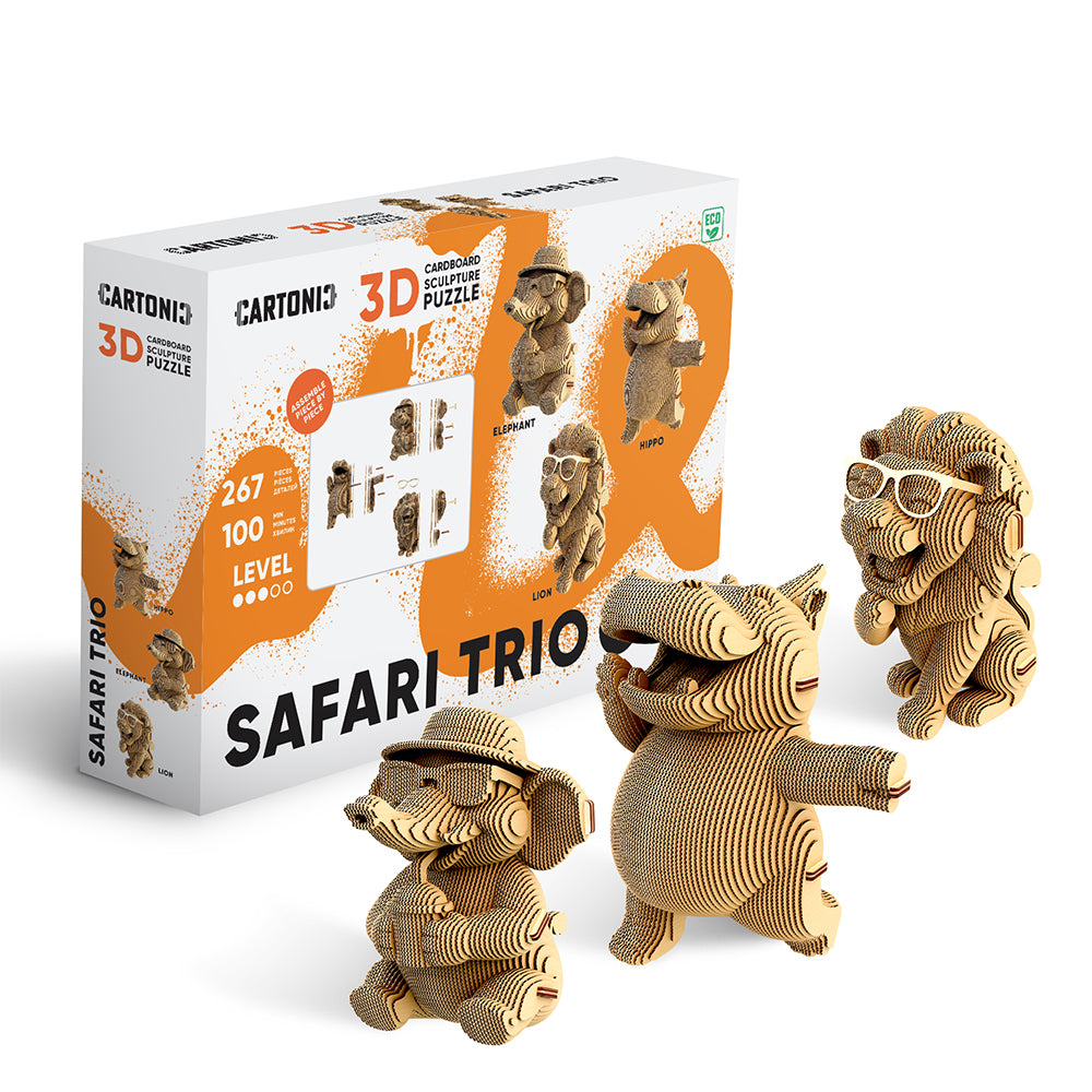 Cartonic SAFARI TRIO 3D Puzzle